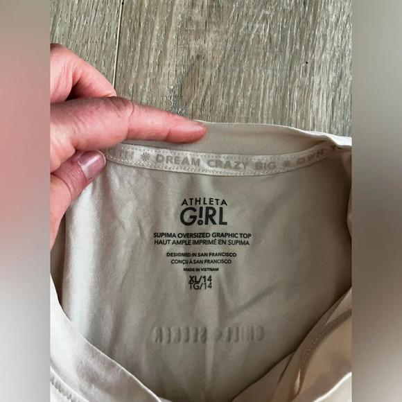 Athleta Girl Perfect Top Chantilly Cream - Size XL (14) - Picture 4 of 9